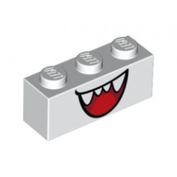 Тухличка 1X3, NO. 58: {бял}