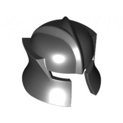 Minifigure, Headgear Helmet Castle with Cheek Protection Angled : {черен}