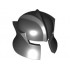 Minifigure, Headgear Helmet Castle with Cheek Protection Angled : {черен}