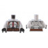 Torso SW Armor with Reddish Brown Straps and Belt, Dark Bluish Gray Panels, Dark Red Stripe Pattern / Light Bluish Gray Arms / Black Hands : {умерено каменно сив}