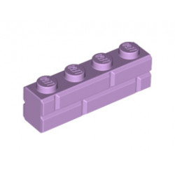 Профилирана тухличка 1x4 с един жлеб: {лавандулов}