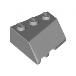 Дясна покривна плочка TILE 3X3, град. 45/18/45: {умерено каменно сив}