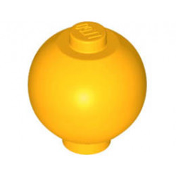 Brick, Round 2 x 2 Sphere with Stud / Robot Body: {огнено жълто-оранжев}
