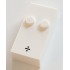 Brick, Braille 2 x 4 with 2 Studs with Black Division Sign (÷) Pattern (dots-25 ⠒): {бял}