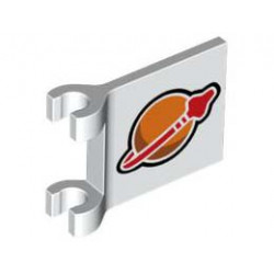 FLAG, W/ 2 HOLDERS, NO. 21: {бял}