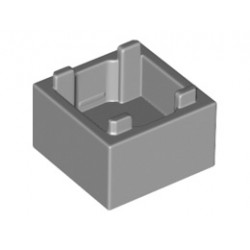 Кутия 2X2 с дъно No. 1: {умерено каменно сив}