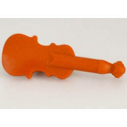 Minifigure, Utensil Musical Instrument, Violin: {тъмно оранжев}