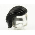 Mini Doll, Hair Mid-Length, All Swept to Right Side, Hole On Top: {черен}