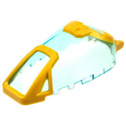 Windscreen 7 x 4 x 2 Canopy with Pearl Gold Armor and Handle Pattern: {прозрачно светло син}