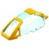 Windscreen 7 x 4 x 2 Canopy with Pearl Gold Armor and Handle Pattern: {прозрачно светло син}