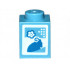 Brick 1 x 1 with SW Bantha and Flower Pattern (Milk Carton): {умерено син}