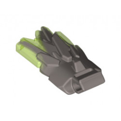 Energy Burst with Wide Clip and Marbled Trans-Bright Green Pattern: {сребърно метален}