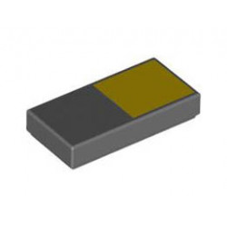 FLAT TILE 1X2, NO. 317: {тъмно каменно сив}