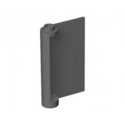 RIGHT DOOR W/KNOB HINGE 1X3X4: {тъмно каменно сив}