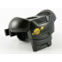 Minifigure Armor Space with Shoulder Protection and 2 Clips with Gold Classic Space Logo Pattern: {титаниево метален}