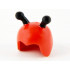 Minifigure, Headgear Cap, Insect with Black Antennae Pattern (Bumblebee): {ярко червен}