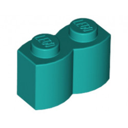 Палисадна тухличка 1X2: {ярко синьо-зелен}