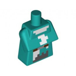 MINI TORSO PART, NO. 14: {ярко синьо-зелен}