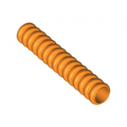 Hose, Ribbed 7mm D. 5L: {ярко оранжев}