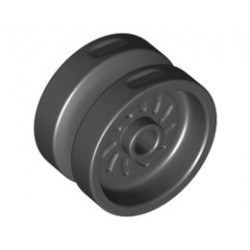 Джанта 18 x 12 mm с кръстат отвор и пъпка : {черен}