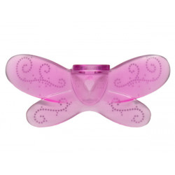 Minifigure Wings Fairy with Silver Dotted Filigree on Back Pattern: {прозрачен умерено червеникаво виолетов}