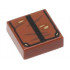 Tile 1 x 1 with Groove with Book with Black Strap and Dark Brown and Dark Tan Scratches and Marks Pattern (Indiana Jones Grail Diary) : {червеникаво-кафяв}