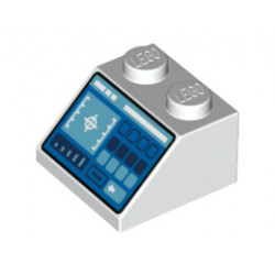 Покривна плочка 2X2 45° № 27: {бял}