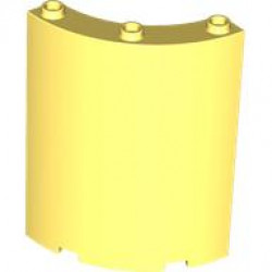 WALL ELEMENT 4X4X6, ROUND: {студено жълт}