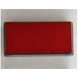 Tile 1 x 2 with Groove with Red Surface Pattern: {прозрачно кафяв}