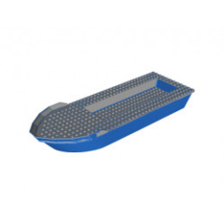 Boat, Hull Unitary 41 x 12 x 5 with Light Bluish Gray Top: {ярко син}