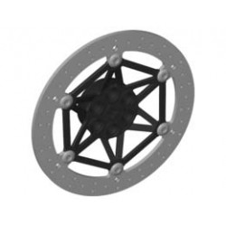 DESIGN ELEMENT W/ CROSS HOLE, NO. 2: {умерено каменно сив}