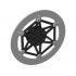 DESIGN ELEMENT W/ CROSS HOLE, NO. 2: {умерено каменно сив}