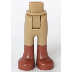 Mini Doll Friends Hips and Trousers with Back Pockets with Reddish Brown Boots Pattern : {пясъчно жълт}