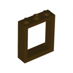 Рамка 1X3X3: {тъмно кафяв}