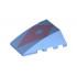 Wedge 4 x 4 No Studs with Metallic Blue Spots and Pink Diamond Pattern (Bruni): {умерено син}