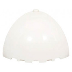 Brick, Round Corner 5 x 5 x 3 1/3 Dome Top: {бял}