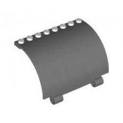 WALL W/ BOW 5X8X3 2/3 W/ CROSS HOLE: {бял}