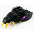 Dragon Head (Ninjago) Jaw with 2 Bar Handles on Back - Closed Ends with Gold Teeth, Magenta and Dark Purple Eyes and Scales Pattern : {черен}