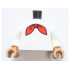 Torso Red Neckerchief Pattern / White Arms / Medium Nougat Hands: {бял}