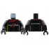Torso Red Collar and Diagonal Lines, Silver Dotted Stitching, White DODGE, Yellow Side Stripes Pattern / Black Hands / Black Arms: {черен}
