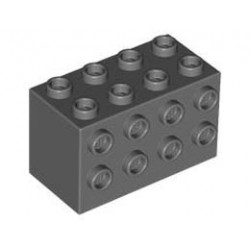 Кубче с пъпки 2X4x2: {тъмно каменно сив}