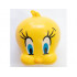 Minifigure, Head, Modified Looney Tunes Tweety with Black Eyelashes and Dark Azure Eyes Pattern: {ярко жълт}