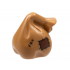 Minifigure, Utensil Sack / Bag with Handle with Dark Brown Patch and Mend Pattern: {умерен нуга}