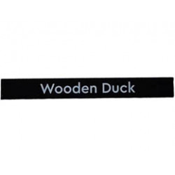 Tile 1 x 8 with Wooden Duck Pattern: {черен}