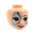 Mini Doll, Head Friends with Black Eyebrow, Metallic Blue and White Butterfly Face Paint, Reddish Brown Eyes, Dark Pink Lips Pattern : {светло нуга}