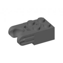 BRICK 2X2 W. CUP FOR BALL: {тъмно каменно сив}