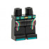 Hips and Legs with Dark Turquoise and Gold Belt, Magenta, Gold, and Dark Turquoise Stripes, Dark Turquoise Toes Pattern: {черен}