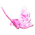 Minifigure Wings Butterfly with Lavender and Metallic Pink Swirls, Silver Stars Pattern: {прозрачен умерено червеникаво виолетов}