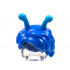 Minifigure, Hair Short with Dark Azure Antennae Pattern - Flexible Rubber: {ярко син}