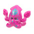 Minifigure, Head, Modified Squid with 4 Tentacles, Dark Turquoise Spots and Skull Tattoo Pattern: {ярко червеникаво-виолетов}